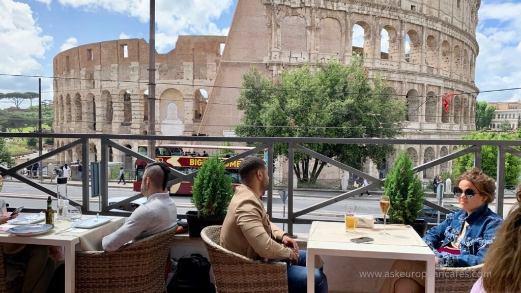 Famous Cafe in Rome Near Colosseum