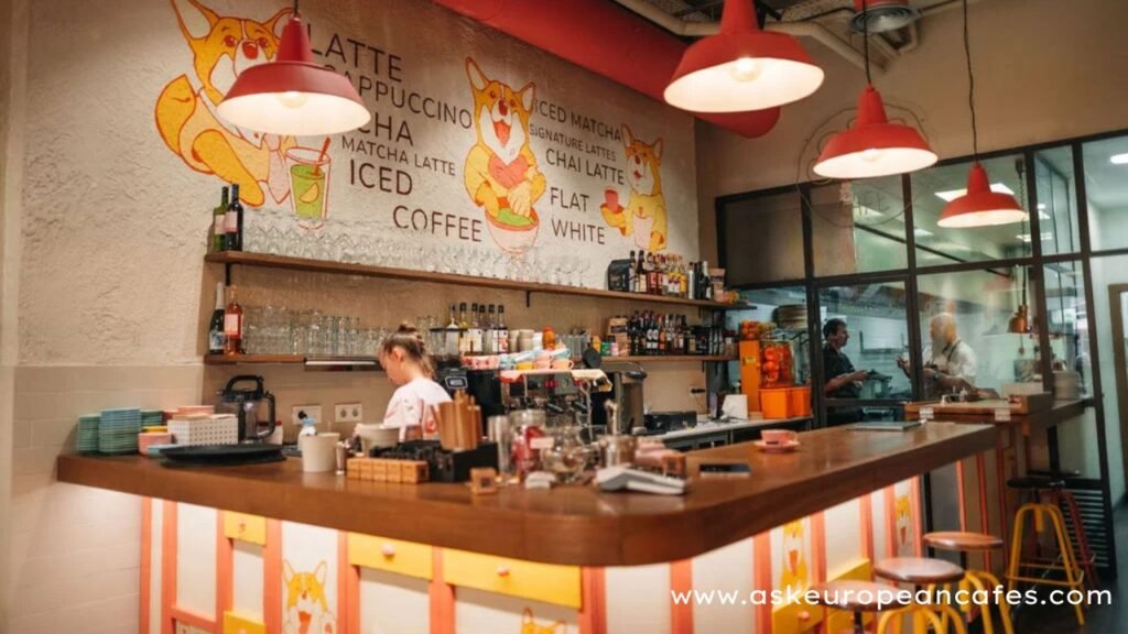 Corgi Cafe Brunch in Barcelona